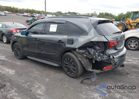 2014 Acura Mdx Technology Package z USA, uszkodzony, nr VIN 5FRYD4H40EB020505